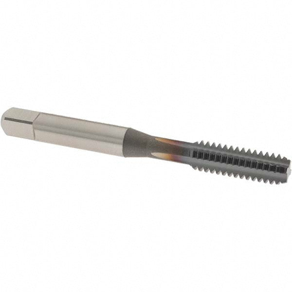 OSG 1120208 Straight Flute Tap: 1/4-20 UNC, 4 Flute, Bottoming Chamfer, 3B Class of Fit, High-Speed Steel, TiCN Finish