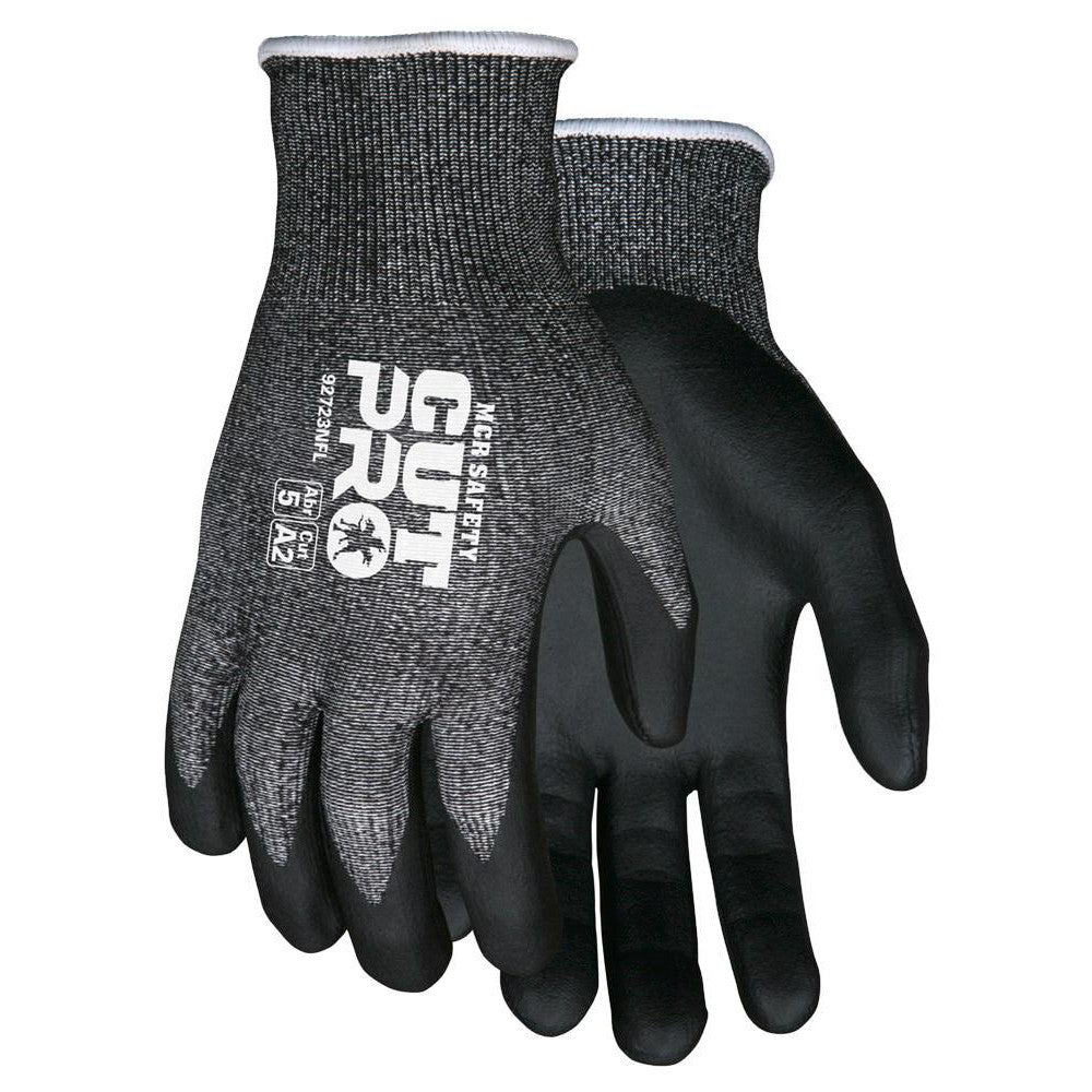 MCR Safety 92723NFS Cut, Puncture & Abrasion-Resistant Gloves: Cut Pro 92723NF, Cut A2, Puncture 4, Abrasion 5, 13 ga, Size Small