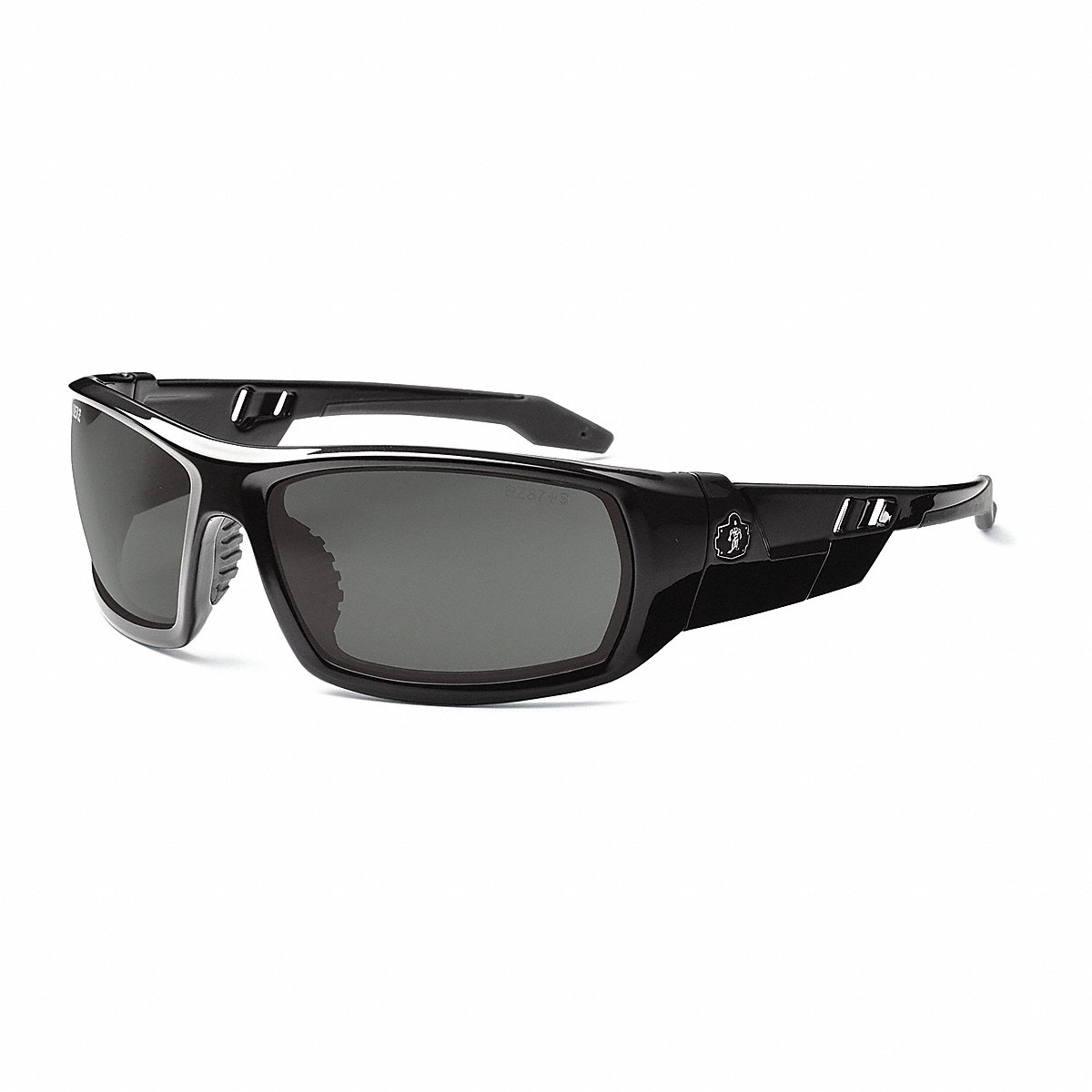 Skullerz by Ergodyne Safety Glasses, Gray Lens, Scratch-Resistant (ODIN)