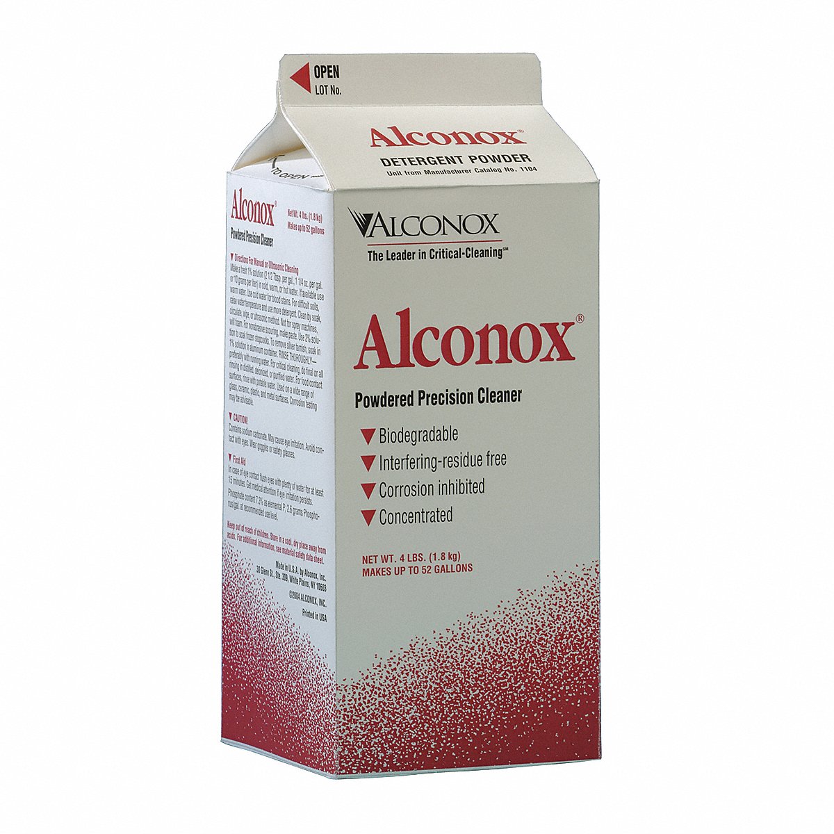 Alconox Detergent, 4 Lb, 9.5 Ph Max (1104-1)