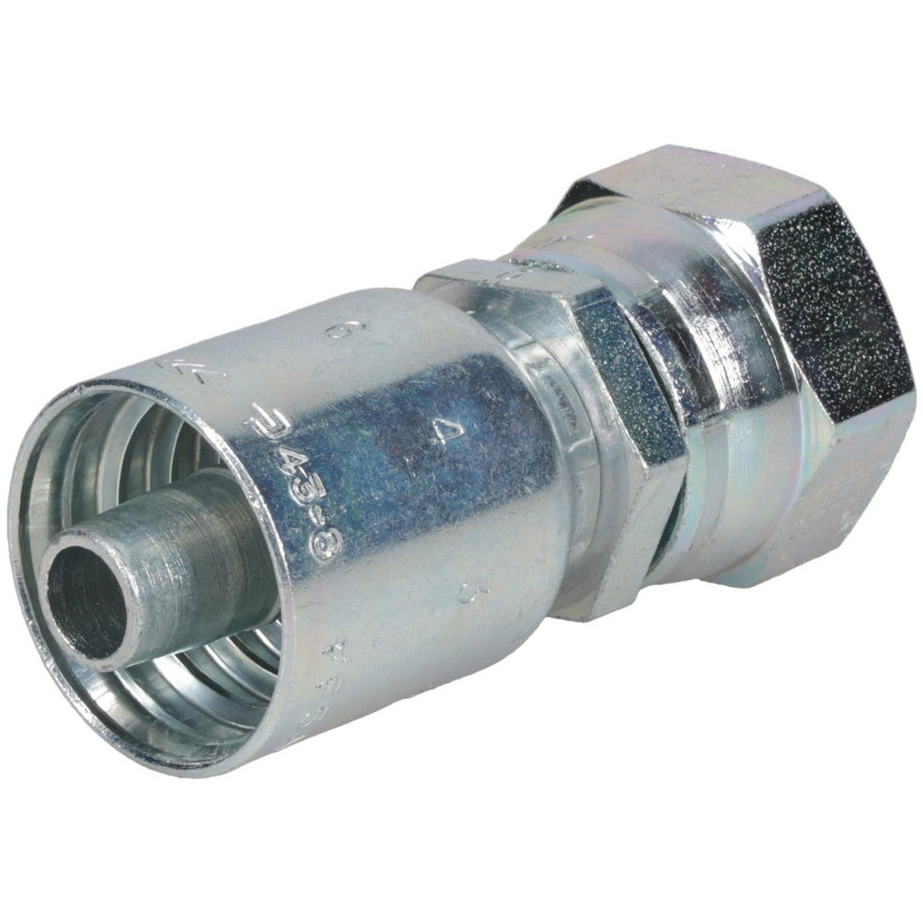 Parker 10643-12-8 Hydraulic Hose Female Swivel 45 deg Elbow: 1/2" Hose ID, 8 Hose Size, 1-1/16-12