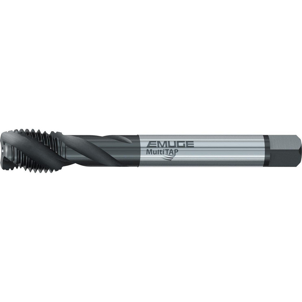 Emuge CU533200.5047 Spiral Flute Tap: 1/2-20, UNF, 3 Flute, Modified Bottoming Chamfer, 2B/3B Class of Fit, Cobalt, Oxide Finish