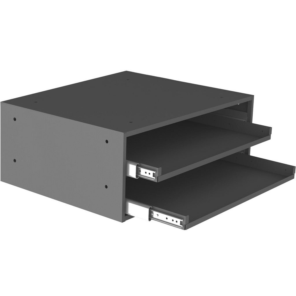 Durham 302B-15.75-95 Small Parts Cabinets; Color: Gray; Frame Material: Styrene Plastic; Number Of Drawers: 2.0; UNSPSC Code: 56111906