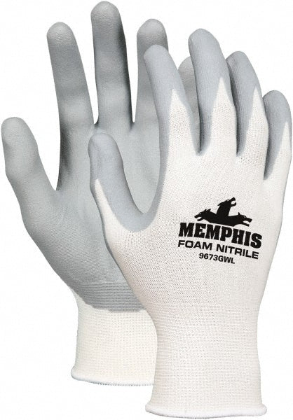MCR Safety 9673GWXL Work Gloves: Memphis 9673GW, Size X-Large, Nitrile-Coated Cut-Resistant