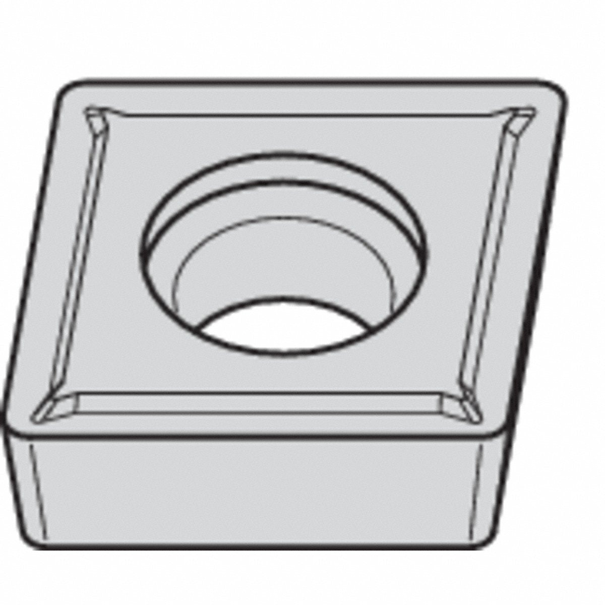 Widia Diamond Turning Insert CCGT Carbide (CCGT21511P) - Pack of 10