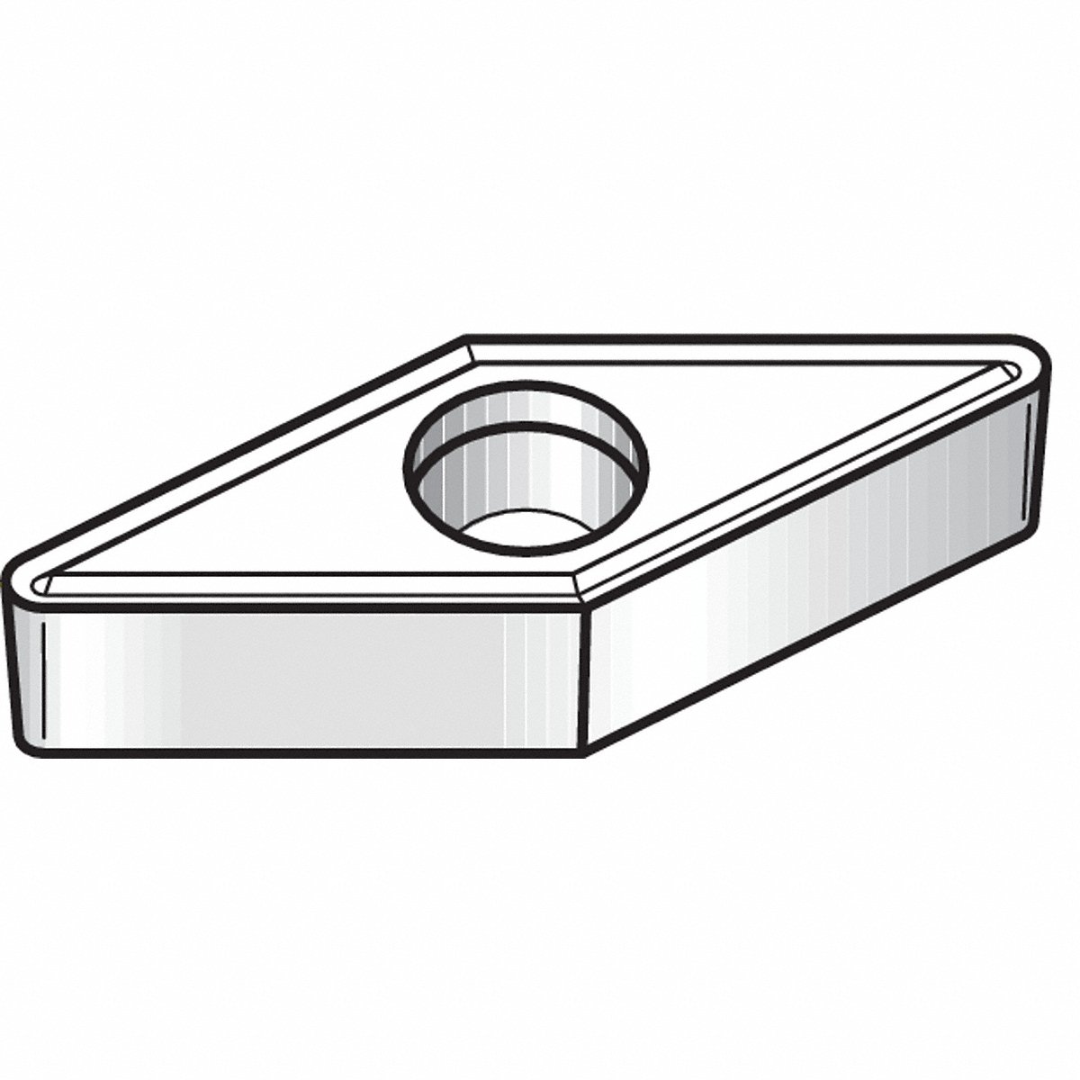 Widia Diamond Turning Insert VBMT Carbide (VBMT22051P) - Pack of 10