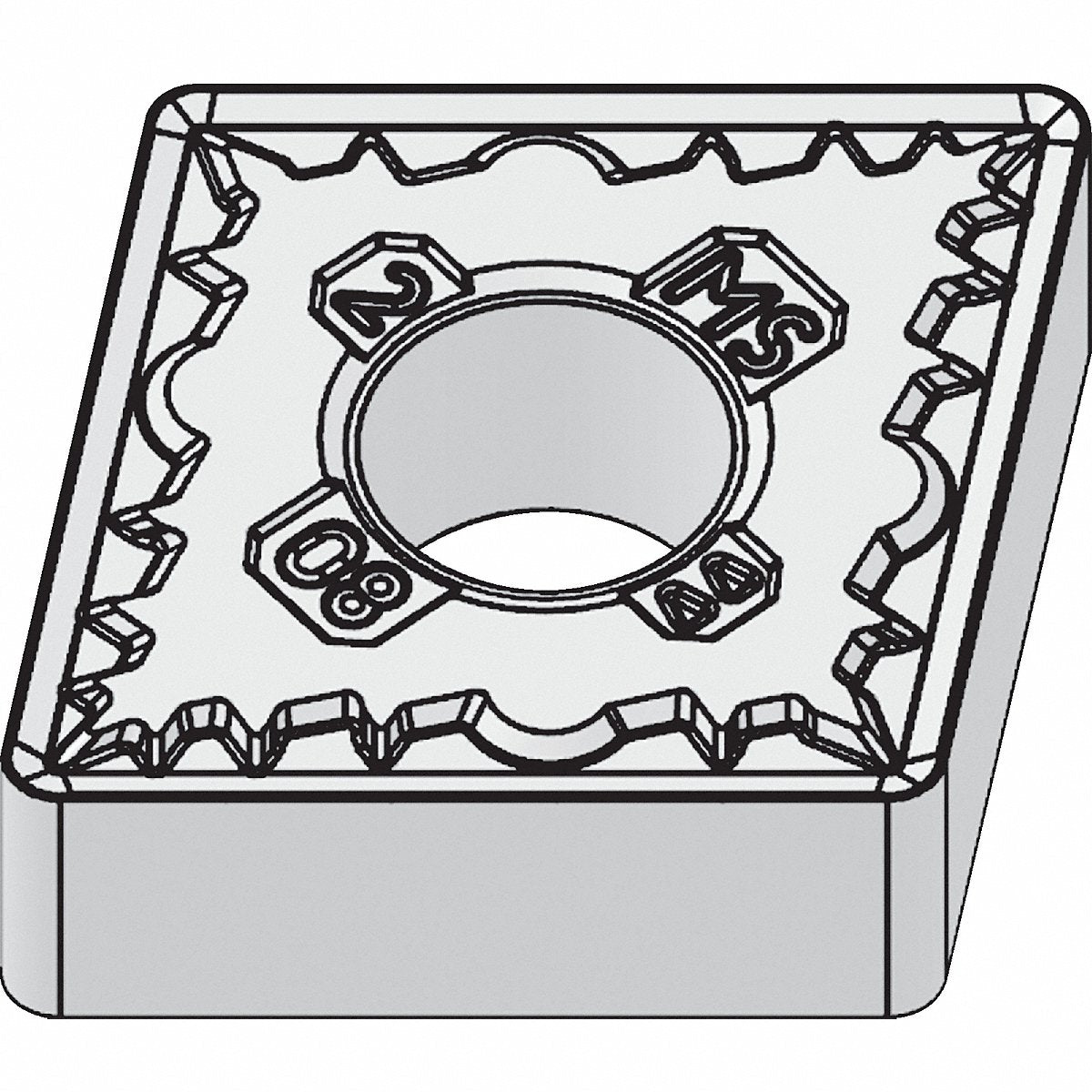 Widia Diamond Turning Insert CNMG Carbide (CNMG543MS) - Pack of 5