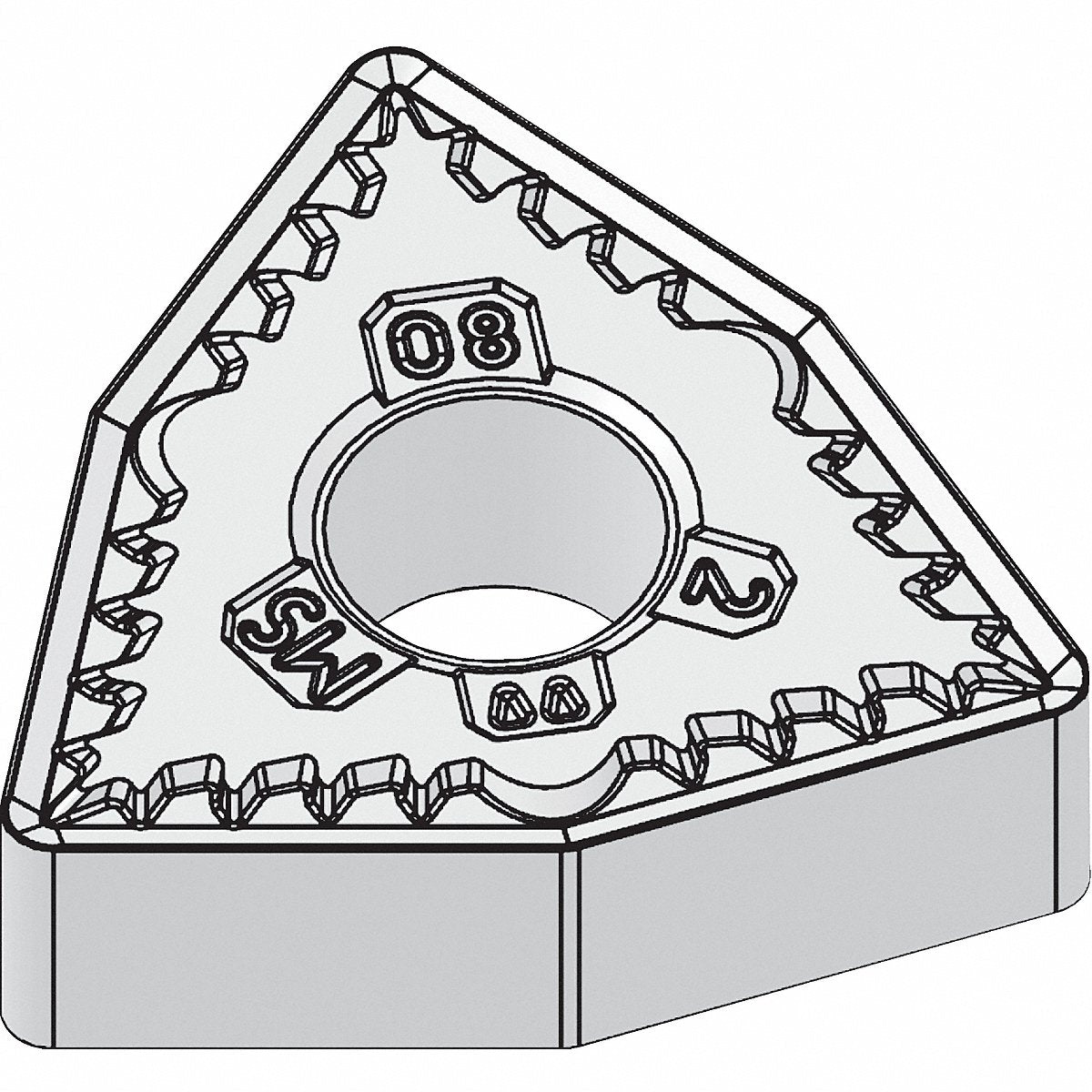 Widia Turning Insert Trigon WNMG Size 431 (WNMG431MS WS10PT) - Pack of 10