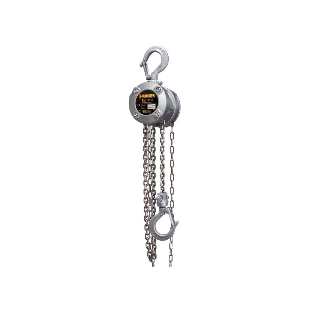 Harrington Hoist CX003-10 Manual Hand Chain Hoist: 500 lb Capacity, 10' Max Lift