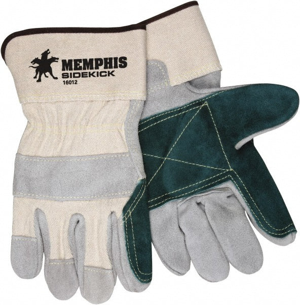 MCR Safety 16012XL Work Gloves: Sidekick Size X-Large, Cowhide Leather, General Purpose