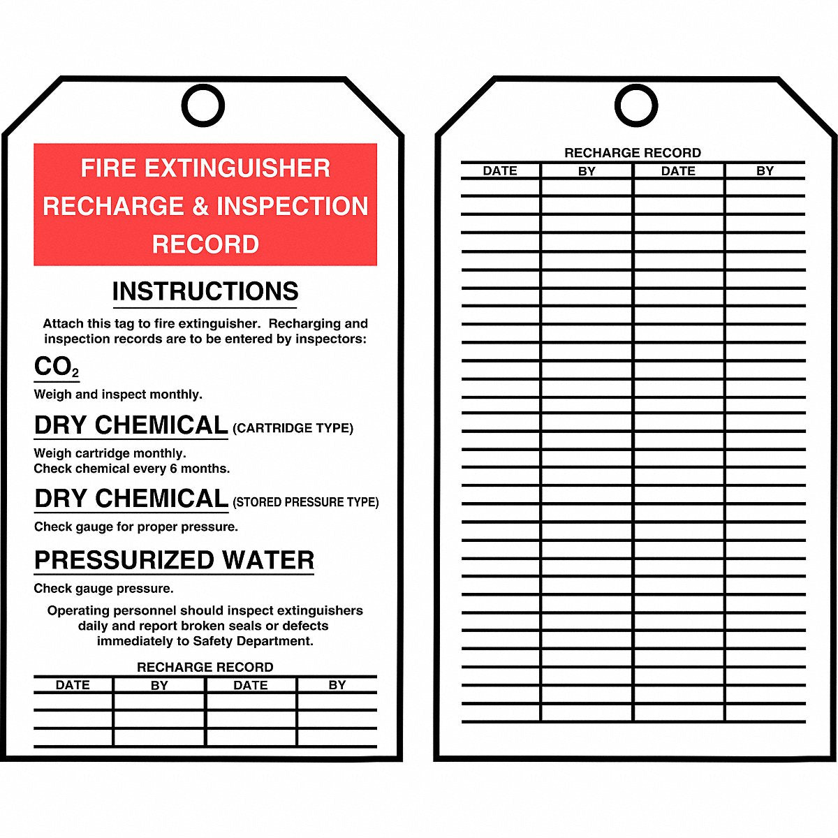 Accuform Tag White Cardstock 6-1/4 inH 3 inW PK250 (TAR740)