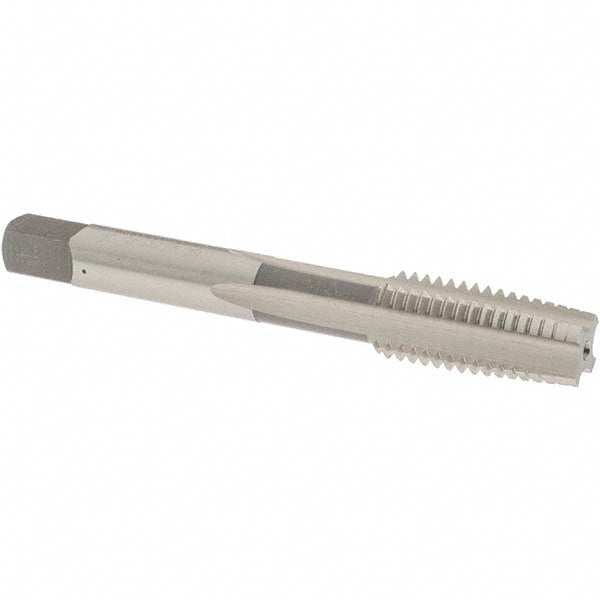 OSG 1971800 Straight Flute Tap: M12x1.75 Metric Coarse, 4 Flute, Taper Chamfer, 6H Class of Fit, High-Speed Steel, Bright/Uncoated Finish