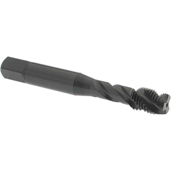 OSG 1302001001 Spiral Flute Tap: 3/8-24, UNF, 3 Flute, Plug Chamfer, 3B Class of Fit, Vanadium High-Speed Steel, Oxide Finish