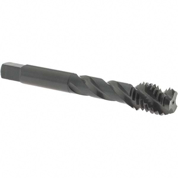 OSG 1302002401 Spiral Flute Tap: 1/2-13, UNC, 3 Flute, Bottoming Chamfer, 3B Class of Fit, Vanadium High-Speed Steel, Oxide Finish