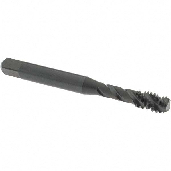 OSG 1302001801 Spiral Flute Tap: 1/4-20, UNC, 3 Flute, Bottoming Chamfer, 3B Class of Fit, Vanadium High-Speed Steel, Oxide Finish