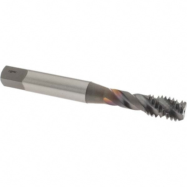 OSG 137508 Spiral Flute Tap: 5/16-18, UNC, 3 Flute, Bottoming Chamfer, 3B Class of Fit, Vanadium High-Speed Steel, TiCN Finish