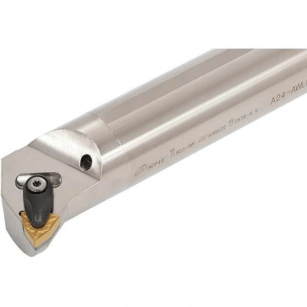 Tungaloy 6864467 Indexable Boring Bar: A24-AWLNR4-D32, 2" Min Bore, 1-1/2" Shank Dia, 95 deg Lead, Steel