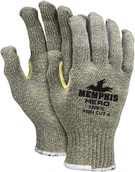 MCR Safety 93860XS Cut & Abrasion-Resistant Gloves: Memphis 93860, Cut A6, Puncture 0, Abrasion 3, 7 ga, Size X-Small