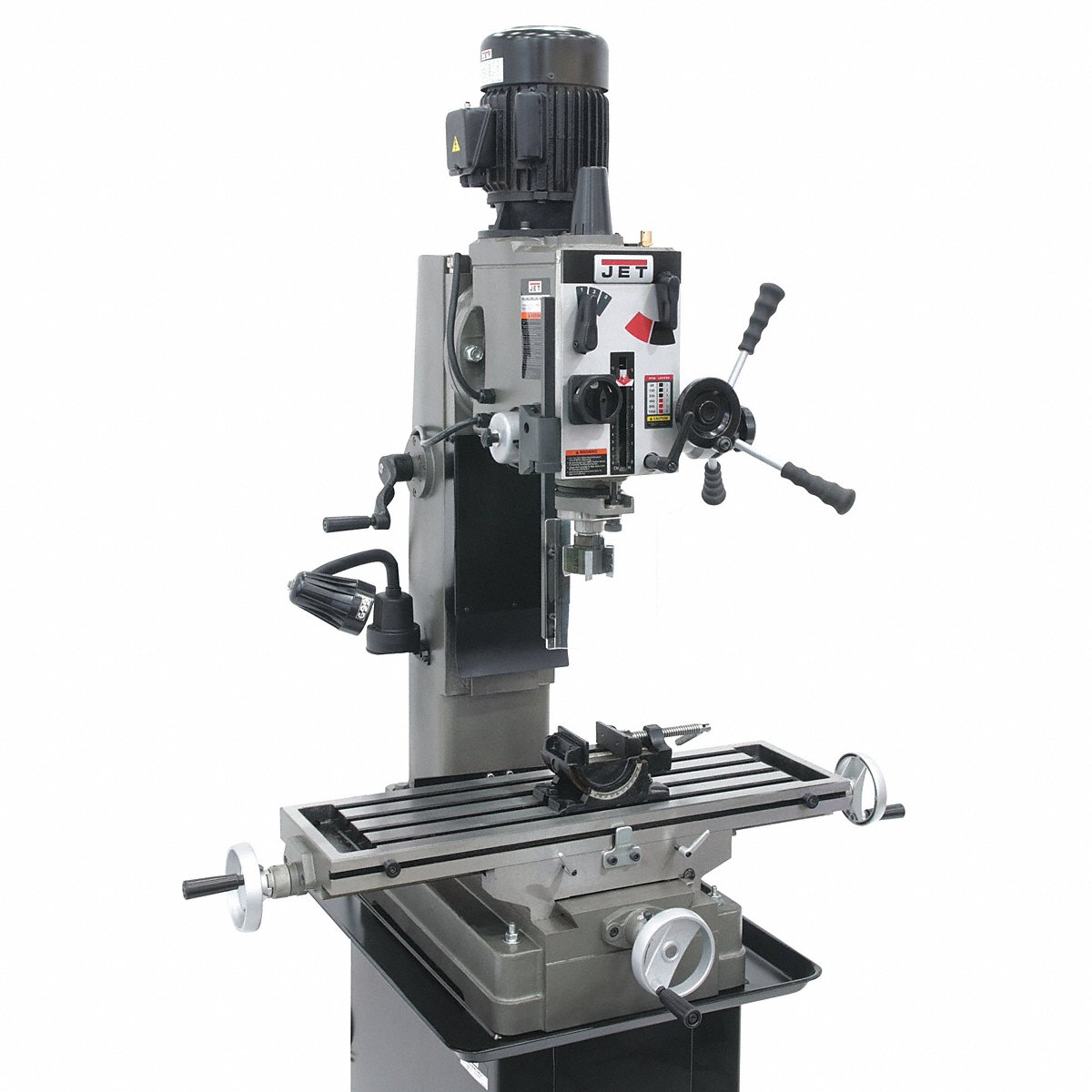 Jet Mill Drill Machine Power 1 ph 115/230 V (JMD-45GH) - (DRO/X-Axis Powerfeed)