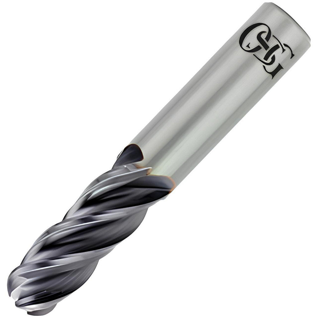OSG VG441-5000-BN Ball End Mill: 1/2" Dia, 1" LOC, 4 Flute, Solid Carbide