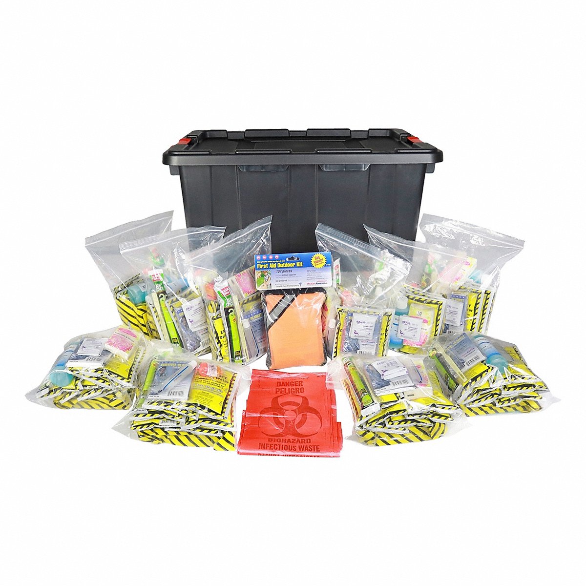 Ready America Group Emrgncy Survivl Kit, 10 People Srvd (70551)