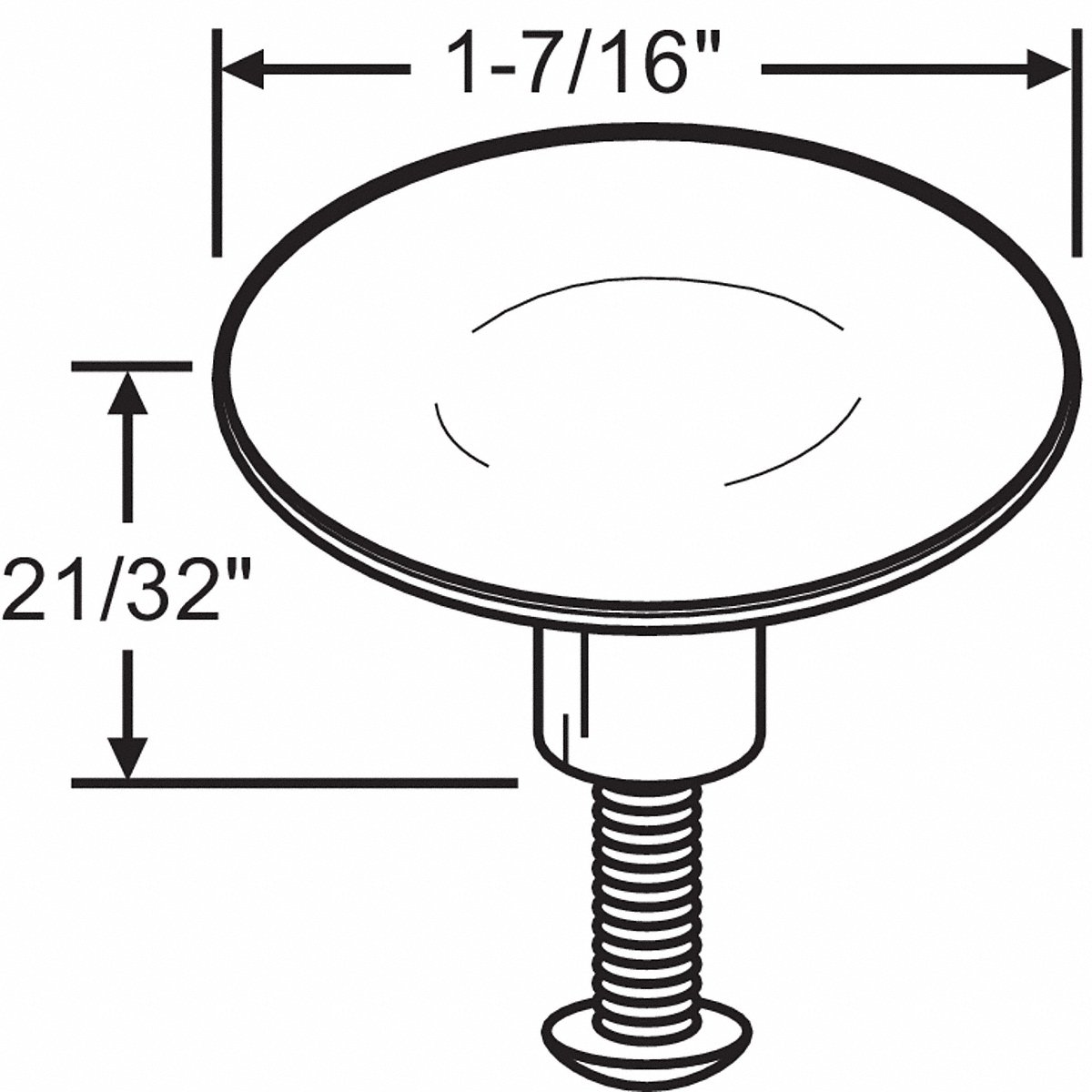 Cabinet Knob 1 1/2 in Dia Satin Nickel (8-300SNK)