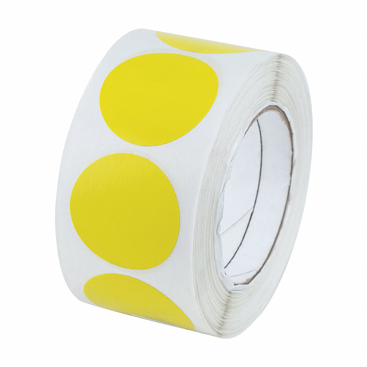 Floor Tape Yellow 2 in x 3 in Circle (MC2YL) - Pack of 12