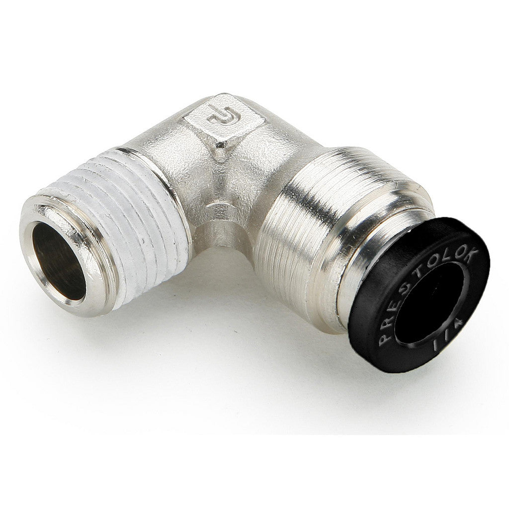 Parker W169PLPNS-5-2 Push-to-Connect x Male NPTF 90 deg Male Elbow: 1/8 NPTF, 5/16" Tube OD