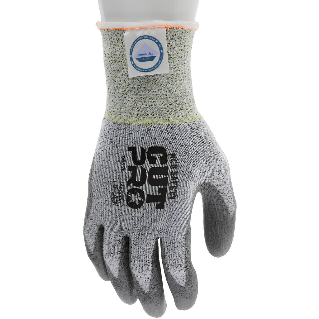 MCR Safety 9672L Cut, Puncture & Abrasion-Resistant Gloves: Memphis 9672, Cut A3, Puncture 3, Abrasion 5, 13 ga, Size Large, 9-3/4" Long