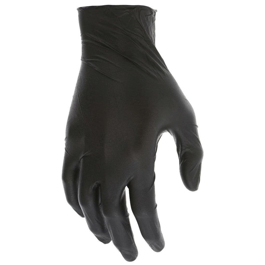 MCR Safety 6060XL Disposable Gloves: Series Nitrishield Stealth, Size X-Large, 3.7 mil, Nitrile, Food, Powder-Free
