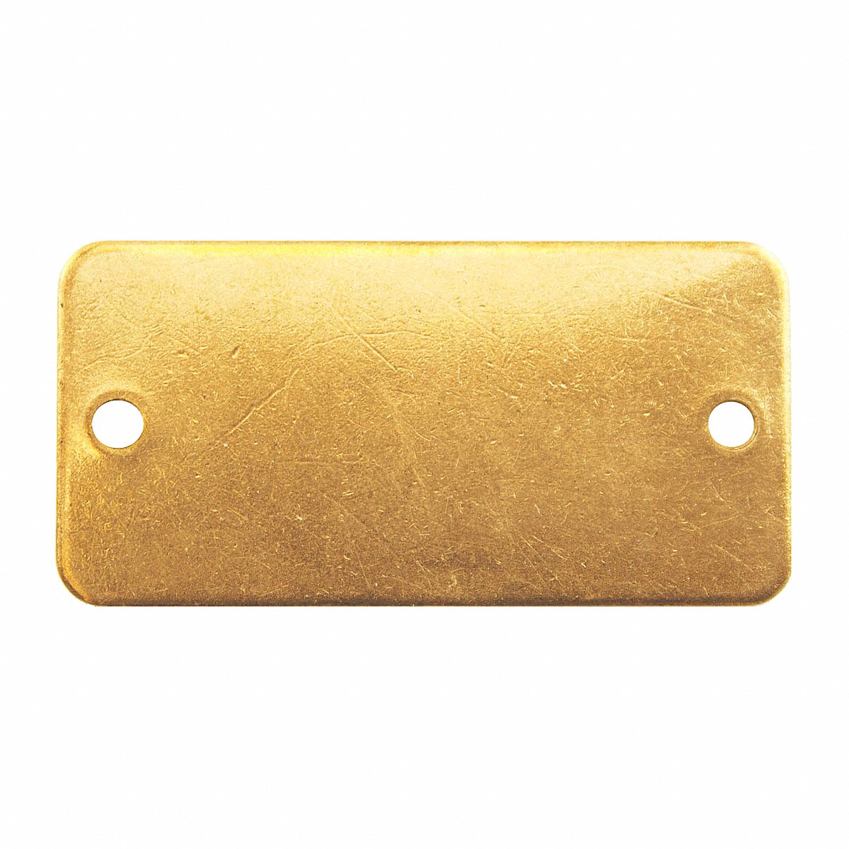 C.h. Hanson Co., The Blank Tag Brass 1 in H 3 in W Yellow PK100 (41292)