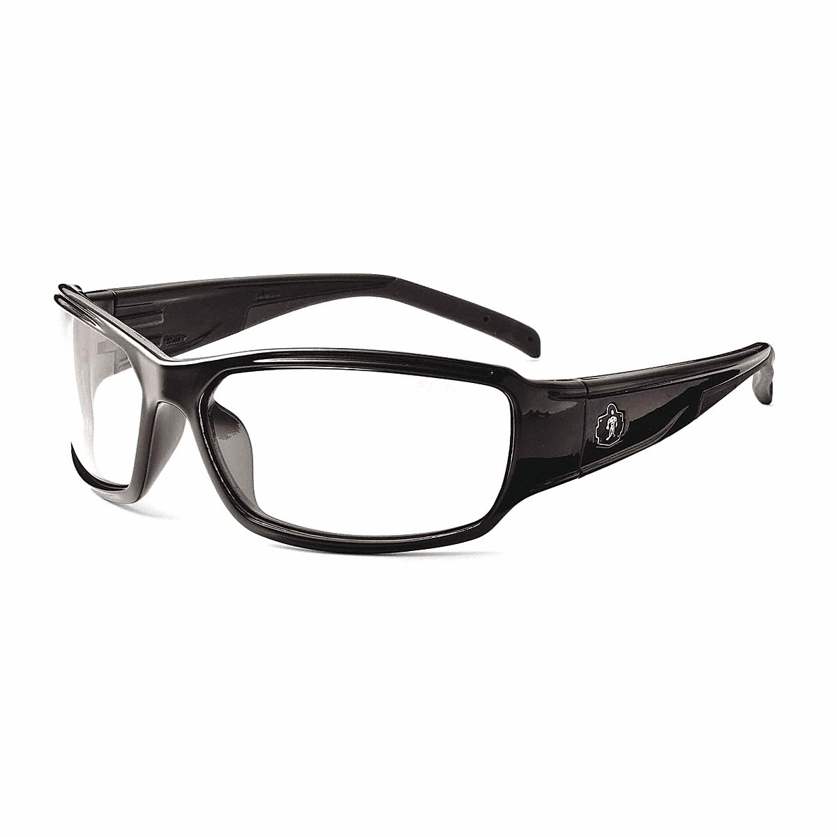 Skullerz By Ergodyne Safety Glasses Traditional Design (THOR) - (Clean Lens/Black Frame)