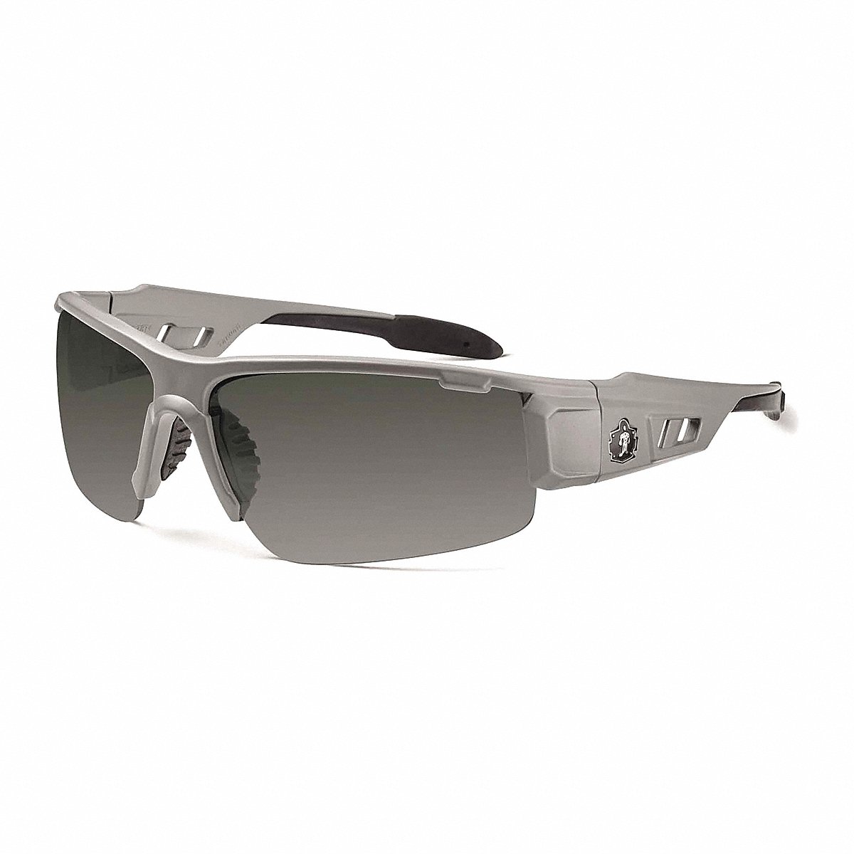 Skullerz By Ergodyne Safety Glasses Traditional Design (DAGR) - (Grey Lens/Grey Frame)