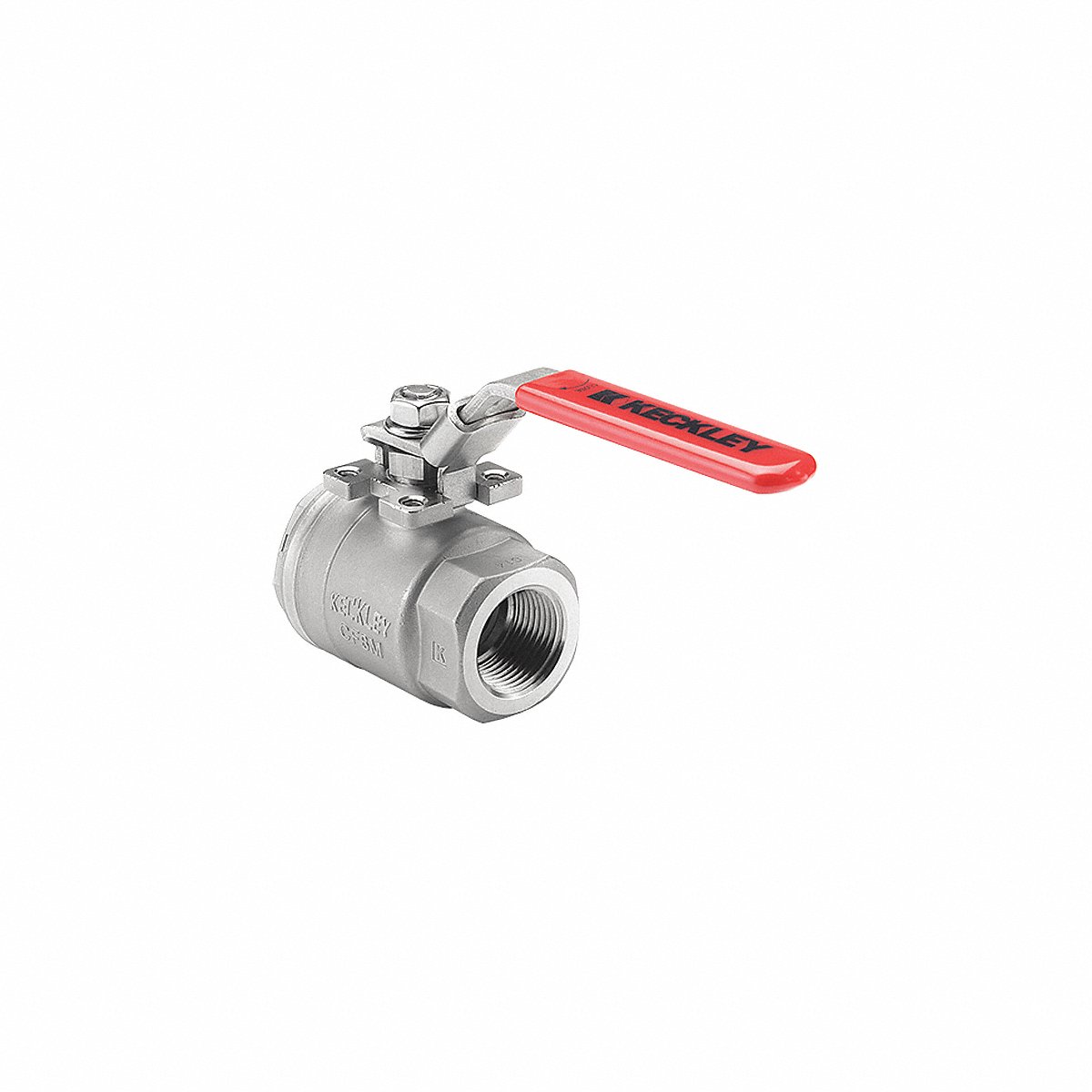 Keckley Manual 2-Way Ball Valve NPT Stainless Steel (BVS2THFSSRGSL-150)