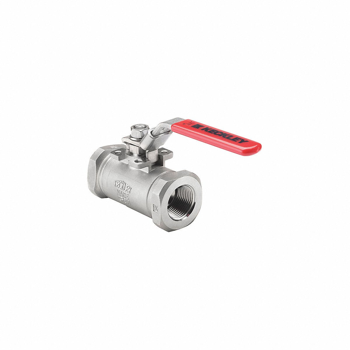 Keckley Manual 2-Way Ball Valve NPT Carbon Steel (BVS3THRCSAGSL-038)