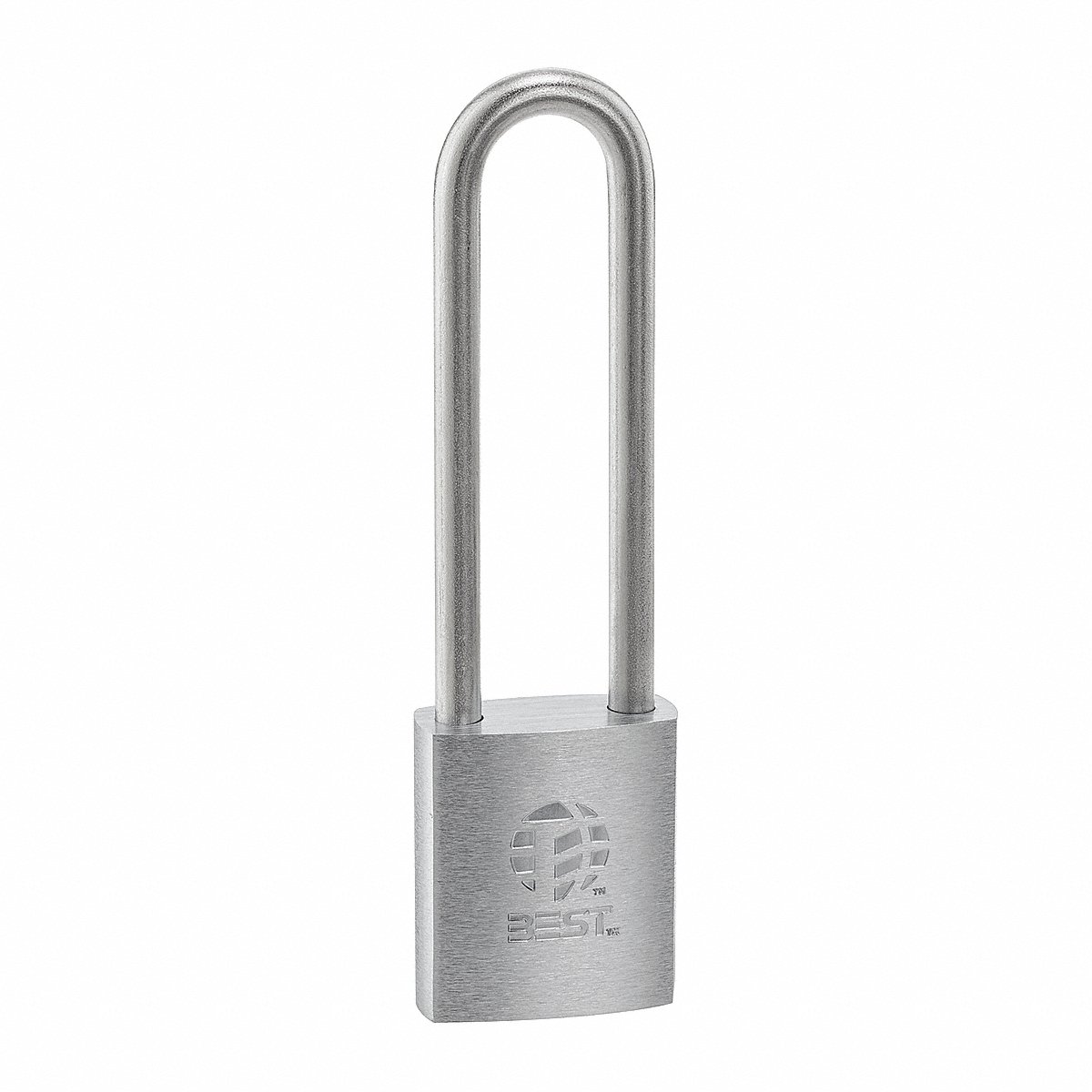 Best Padlock, 7/8 In, Rectangle, Silver, 8 in (21B782T)