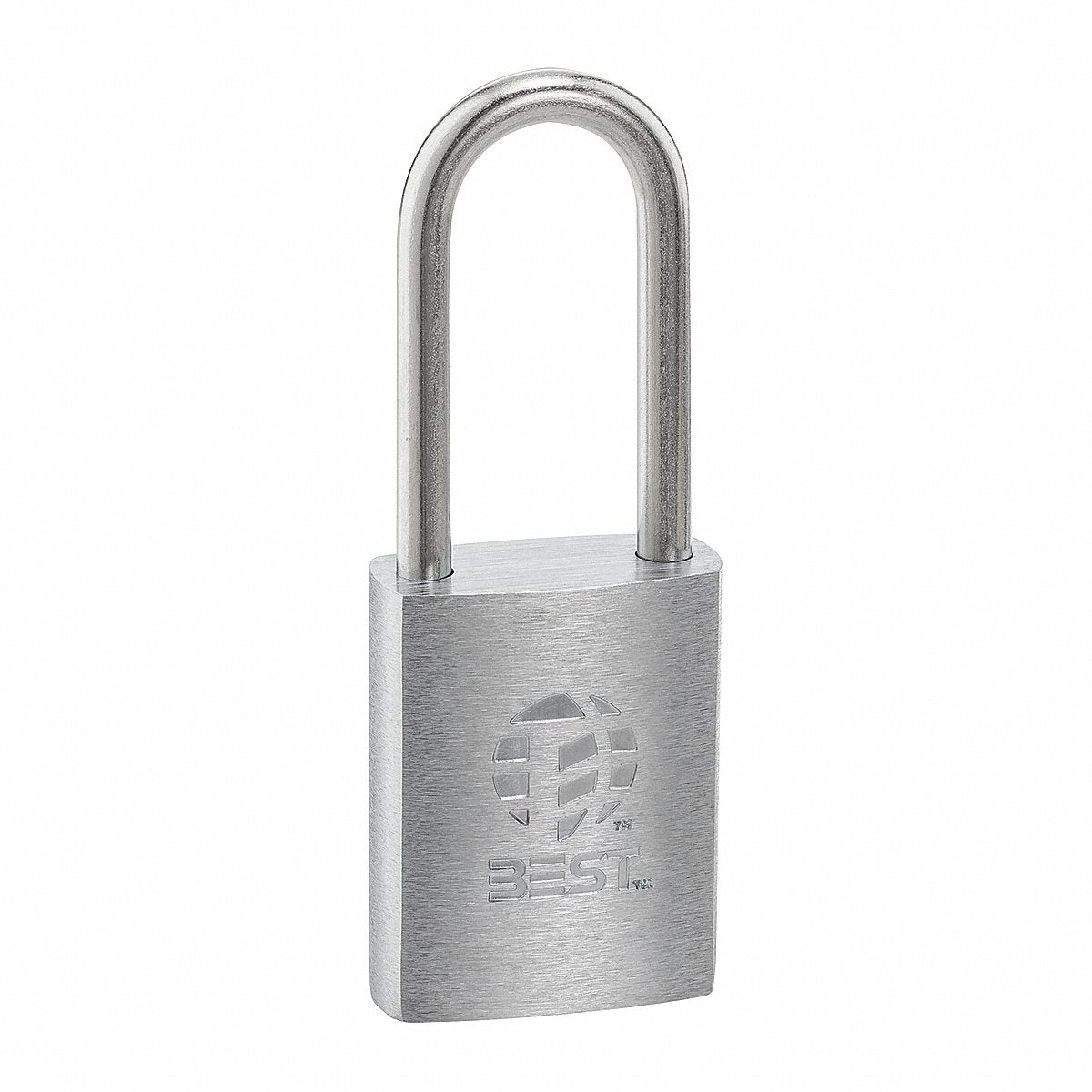Best Padlock, 7/8 In, Rectangle, Silver, 8 in (21B772T)