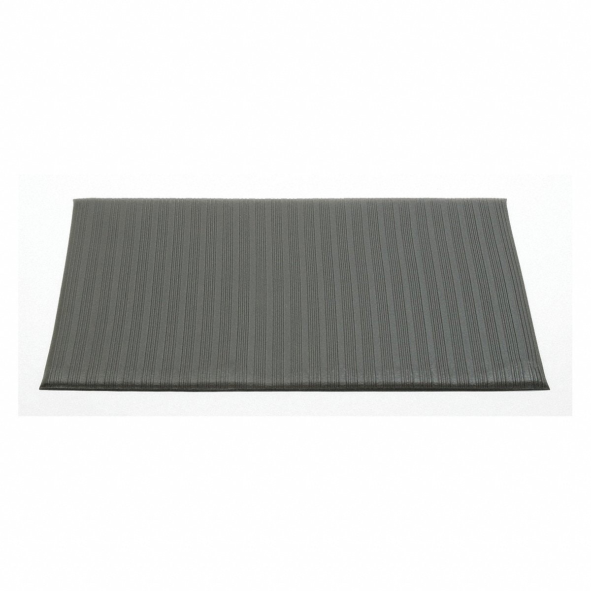AbilityOne® - NSN6163623 - Anti-Fatigue Mat - Light Duty - 2' x 3/8 in x 3' - Black/Vinyl Rib