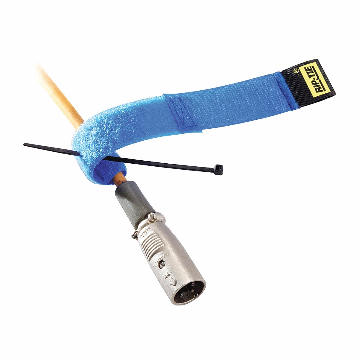 Rip-tie Hook-and-Loop Cable Tie 6 in Orange PK10 (H-06-010-O)