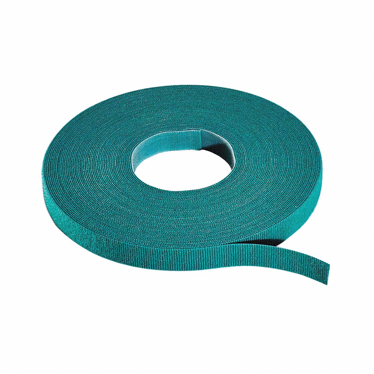 Rip-tie Hook-and-Loop Cable Tie Roll 15 ft Green (W-15-MRL-GN)