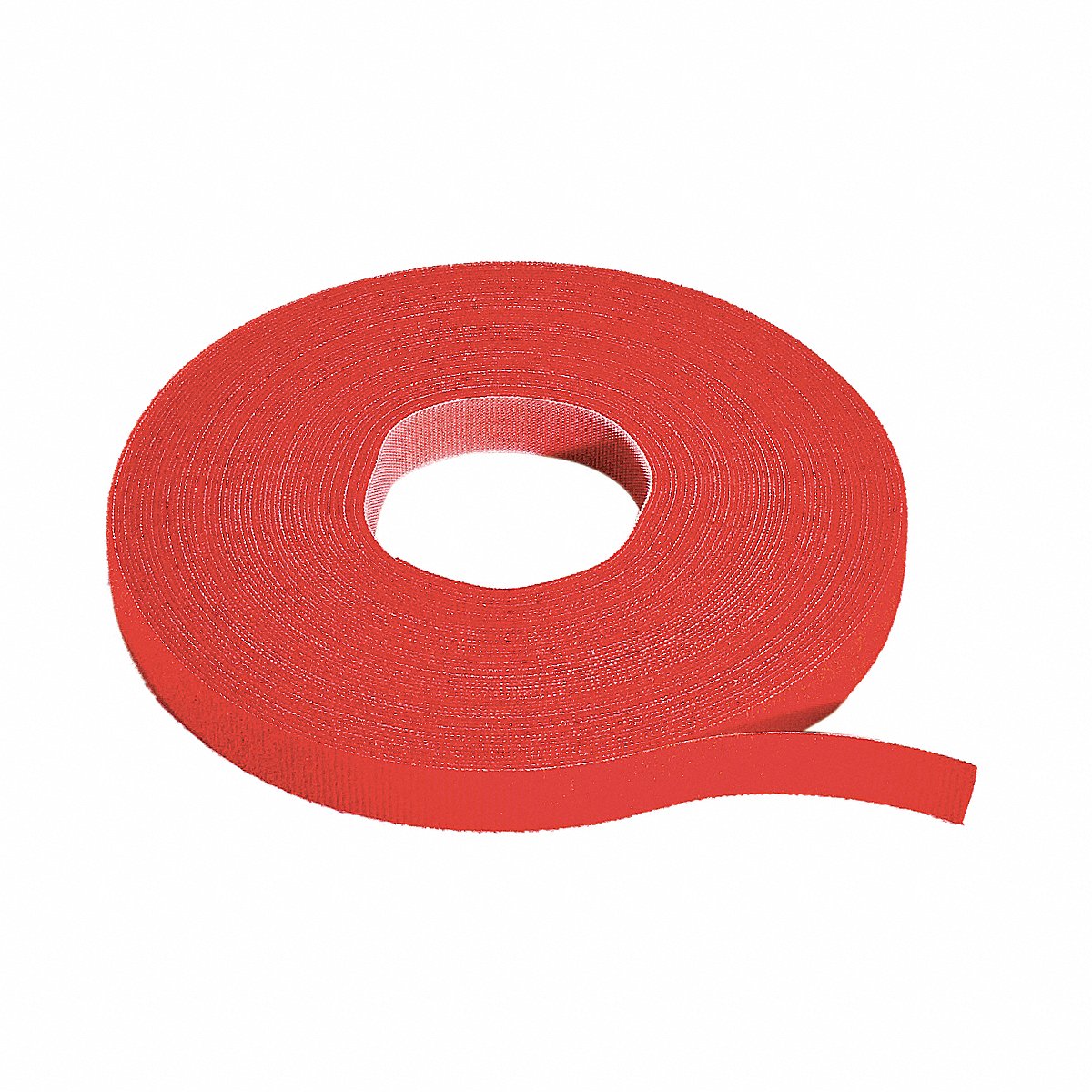 Rip-tie Hook-and-Loop Cable Tie Roll 15 ft Red (W-15-1RL-RD)