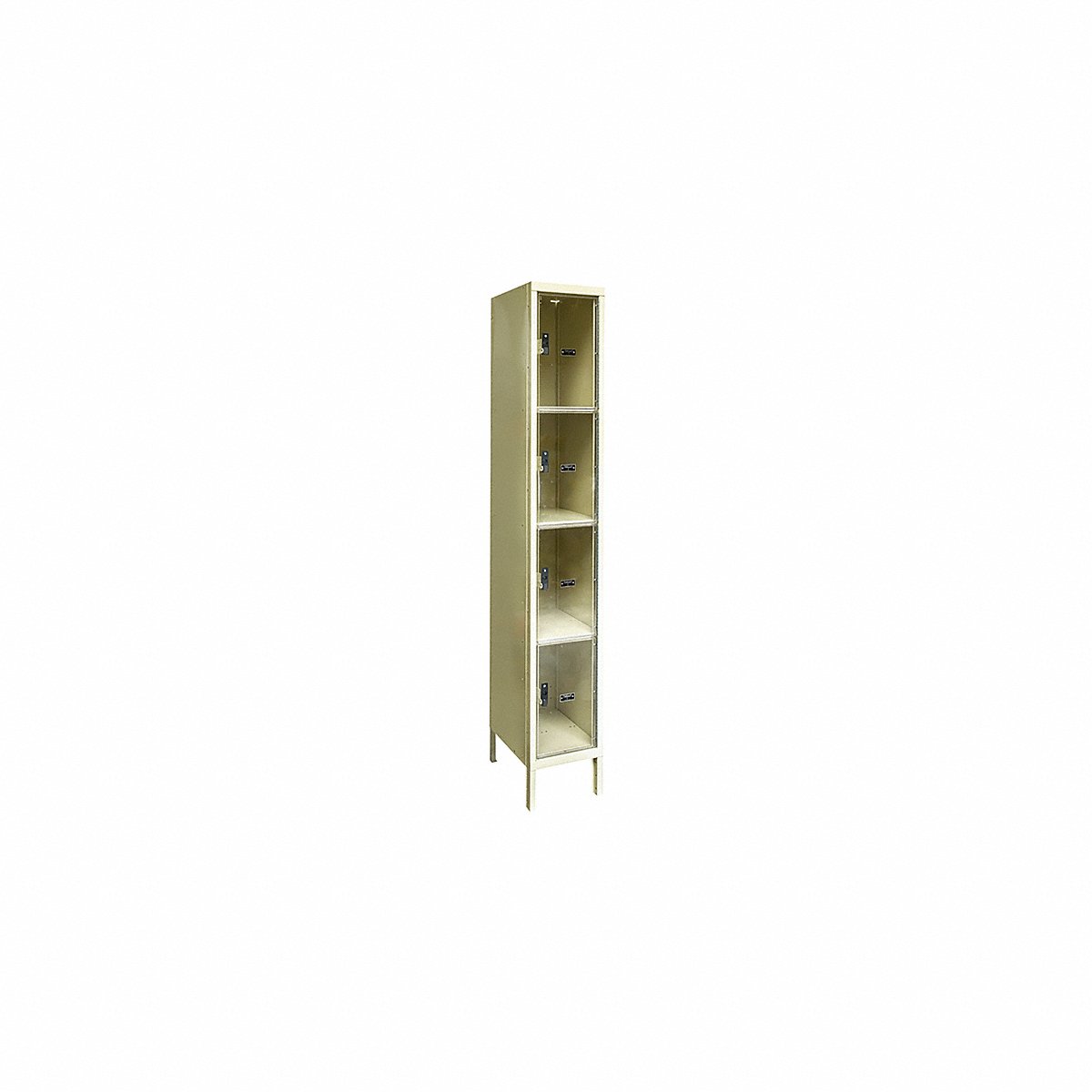Hallowell Box Locker 4 x 1 Locker Tan 78 x 12 x 15 Assembled (USVP1258-4A-PT)