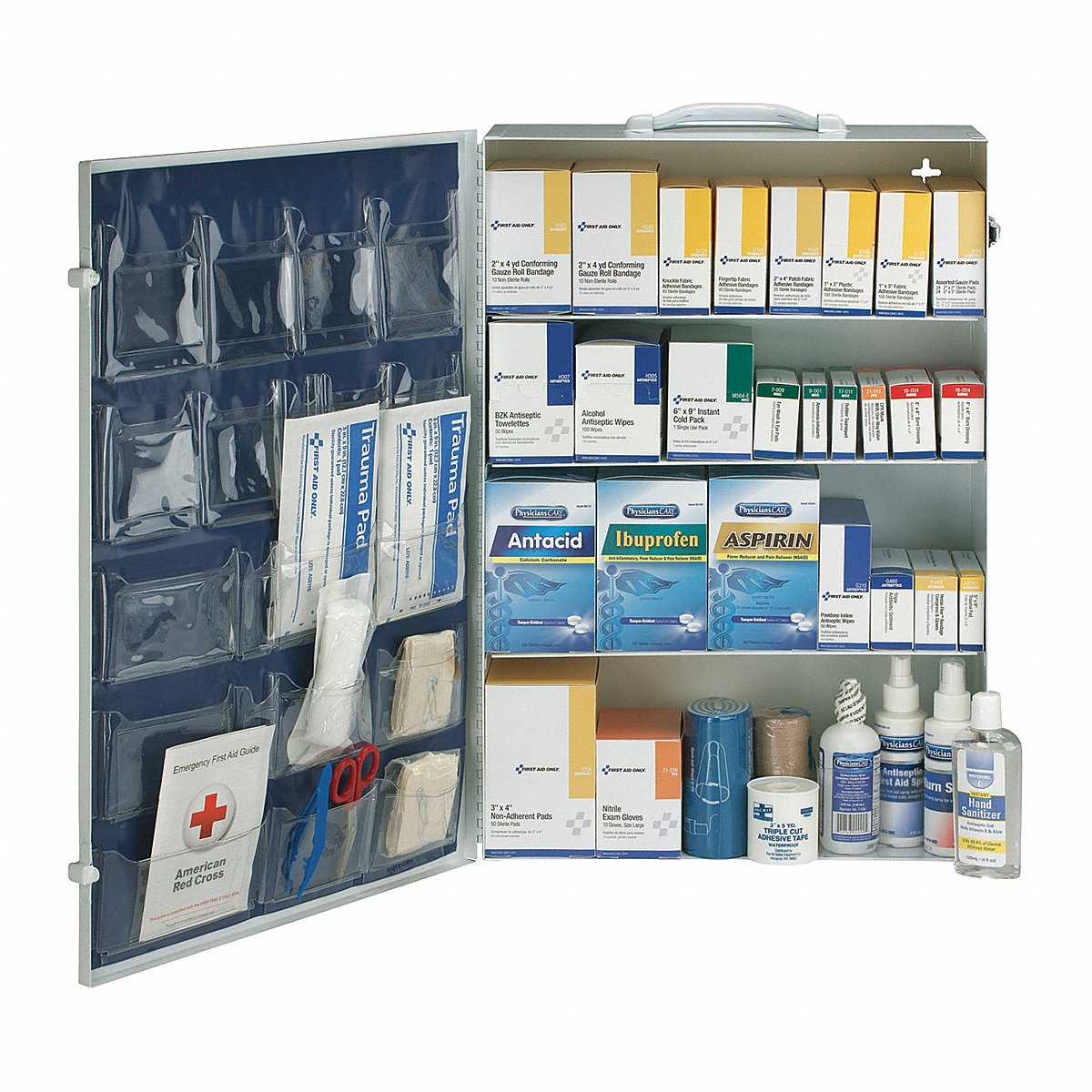 First Aid Only First Aid Kit W/House, 1, 436Pcs, Wht (54767)