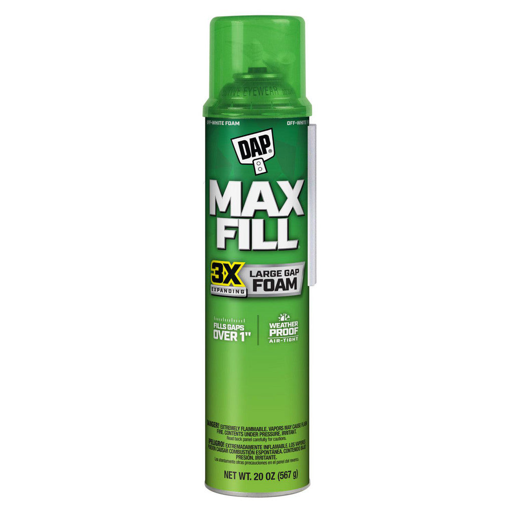 DAP 7565020012 Foam: 20 oz Aerosol, Amber, Polyurethane
