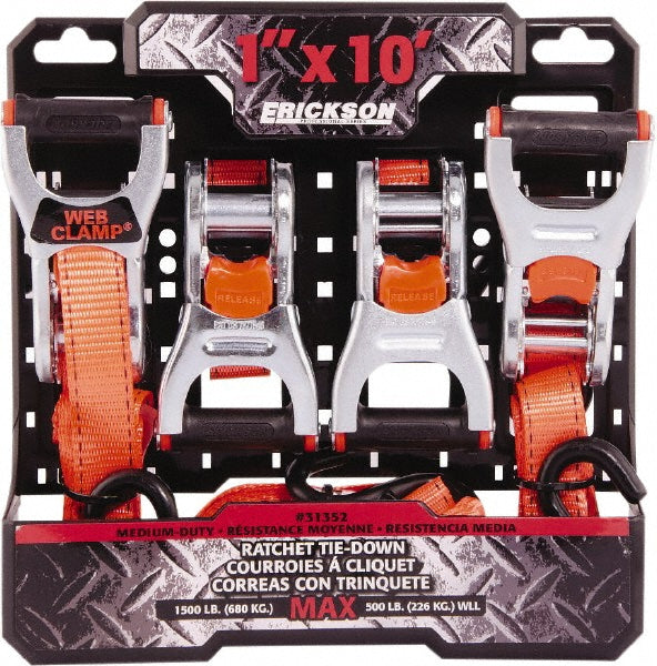 Erickson Manufacturing 31352 Strap Sling: 1" Wide, 10' Long, 500 lb Vertical, 1,500 lb Choker