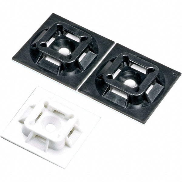 Panduit ABM100-A-C White, Nylon, One-Piece Cable Tie Mounting Pad (Pack of 100)