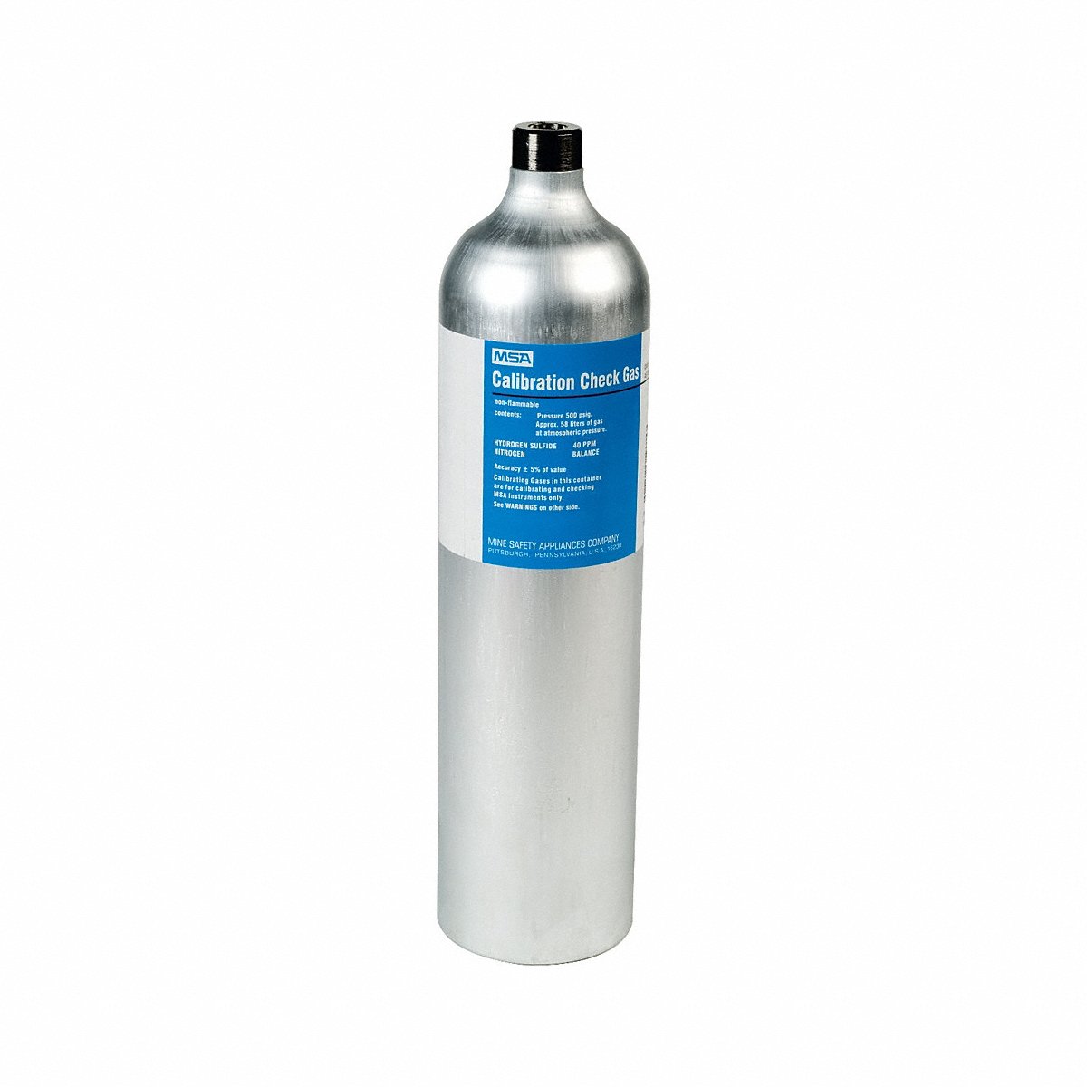 Msa Calibration Gas Cylinder, 58L (467897)