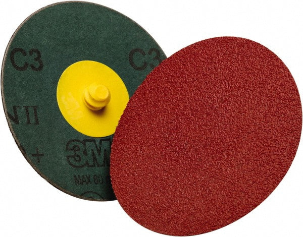 3M 7000118432 Fiber Disc: 2" Disc Dia, Quick Change TR (Type III), 80 Grit, Premium Ceramic Alumina (Pack of 50)