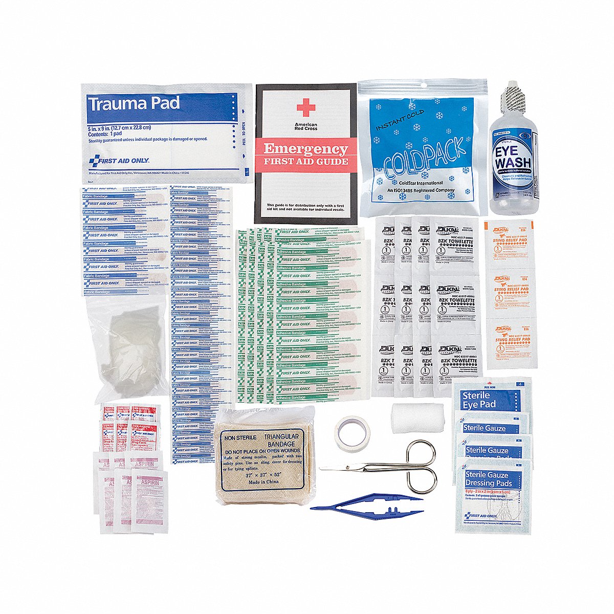 First Aid Only Complete Refill/Kit, 107Pcs, Osha Comp (711023)