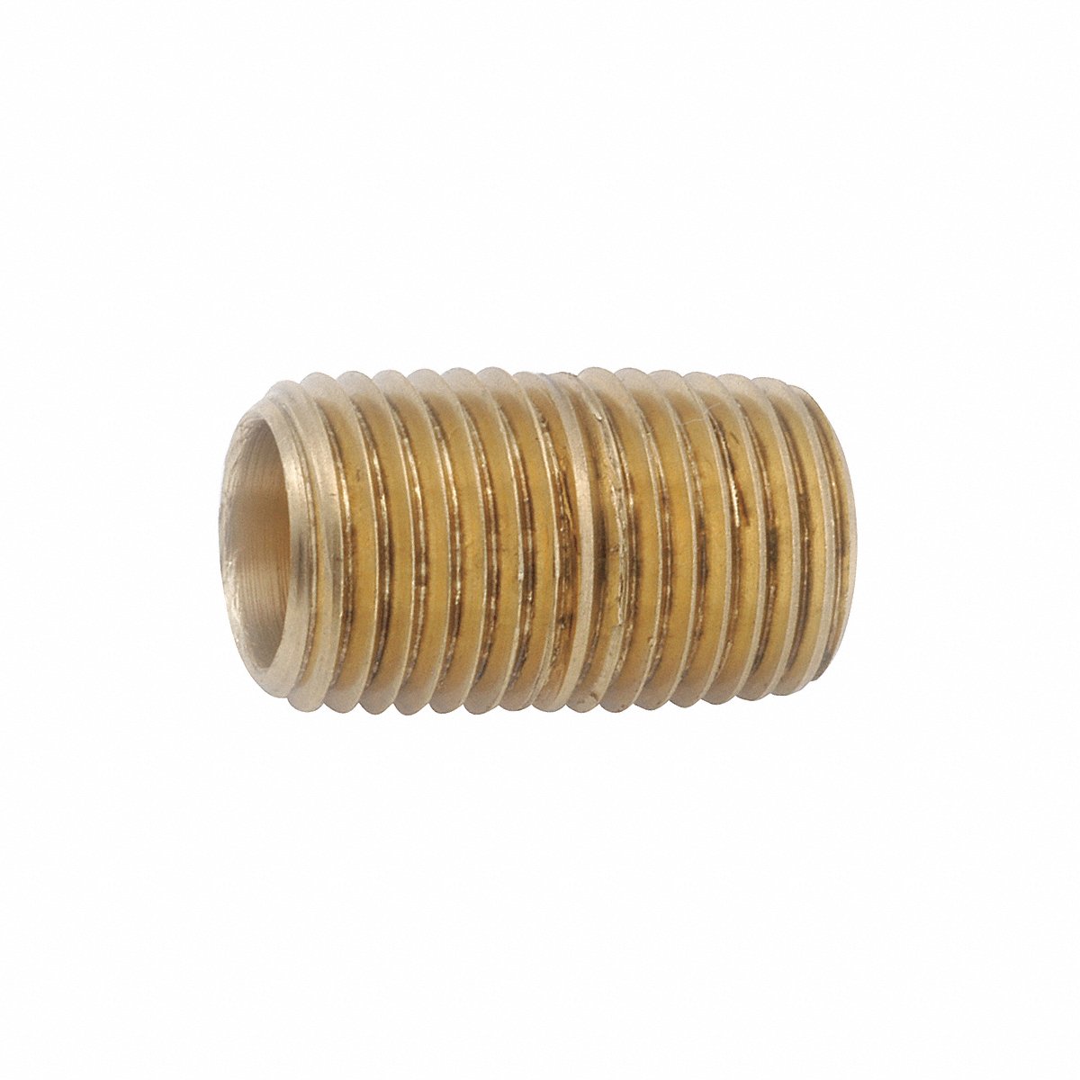Close Nipple 1/4" MNPT Low Lead Brass (706112-04) - Pack of 5